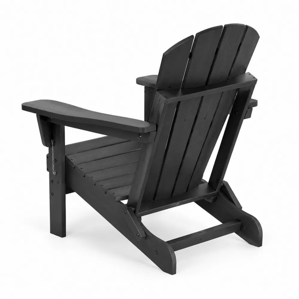 Chaise Adirondack en bois Noir